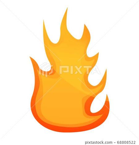 Heat fire flame icon, cartoon style Heat fire flame icon, cartoon style 68808522
