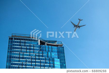 從澀谷看日本飛機的東京城市景觀（左邊的建築物是澀谷爭奪廣場） 68809288