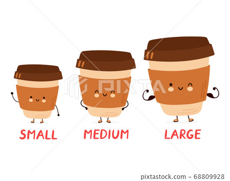 Cute happy funny coffee size 68809928