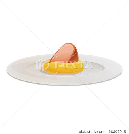 Molecular cuisine meat icon, cartoon style 68809948