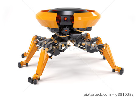 Concept of robot helper or bot with mechanical Concept of robot helper or bot with mechanical 68810382