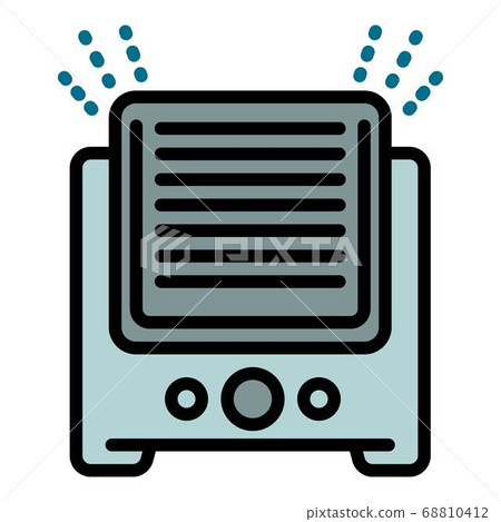 Ultrasonic humidifier icon, outline style 68810412