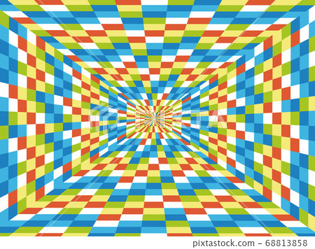 Colorful pop square background - Stock Illustration [68813858] - PIXTA