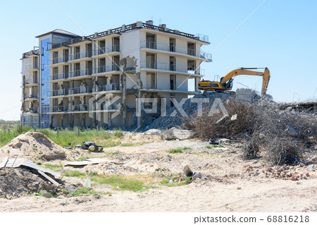 The destroyed illegally constructed building of 68816218