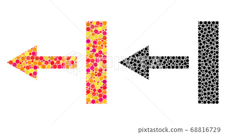 Dotted Pull Left Mosaic Icons Dotted Pull Left Mosaic Icons 68816729