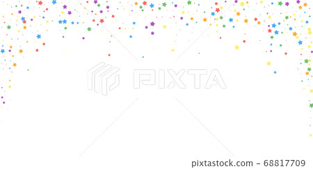 Festive confetti. Celebration stars. Joyous stars  68817709