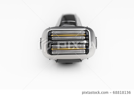 electric razor foil shaver on white background 68818136