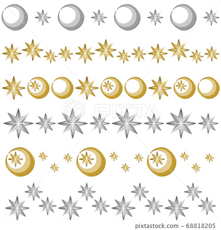 古董月亮和星星線集 古董月亮和星星線集 68818205