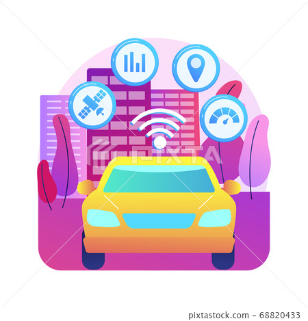 Intelligent transportation system abstract concept vector illustration. Intelligent transportation system abstract concept vector illustration. 68820433