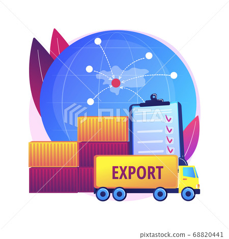 Export control abstract concept vector... - Stock Illustration ...