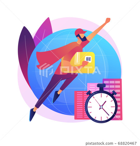 Express delivery service abstract concept... - Stock Illustration ...