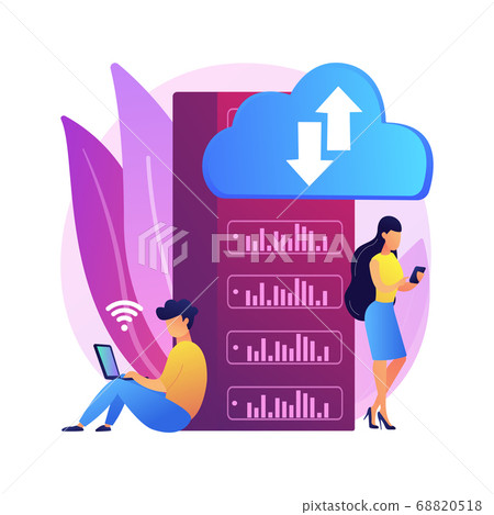Edge computing abstract concept vector... - Stock Illustration ...