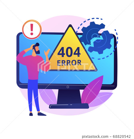 404 error abstract concept vector illustration. 404 error abstract concept vector illustration. 68820542