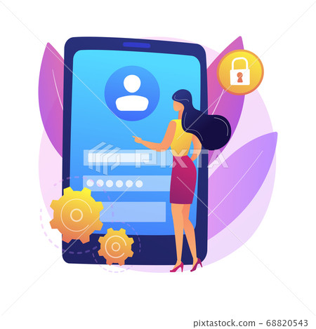 Sign in page abstract concept vector illustration. Sign in page abstract concept vector illustration. 68820543