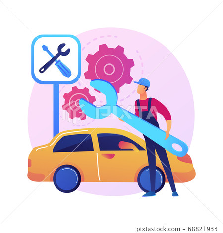 Car service abstract concept vector illustration. Car service abstract concept vector illustration. 68821933