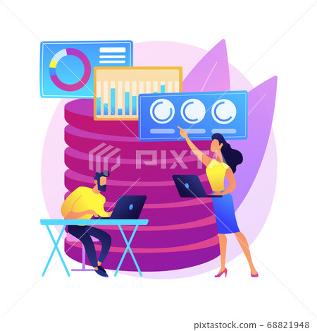 Big data analytics abstract concept vector... - Stock Illustration ...