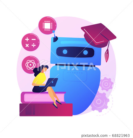 Chatbot self learning abstract concept vector illustration. Chatbot self learning abstract concept vector illustration. 68821963