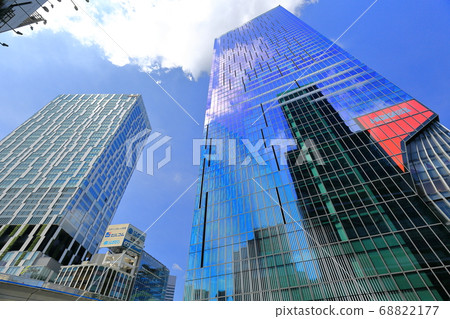 Tokyo Shibuya Station east exit cityscape 68822177