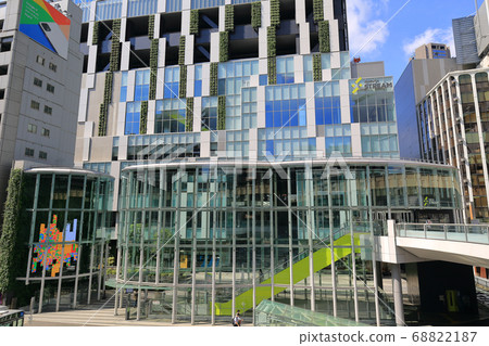 Tokyo Shibuya Station east exit cityscape Tokyo Shibuya Station east exit cityscape 68822187