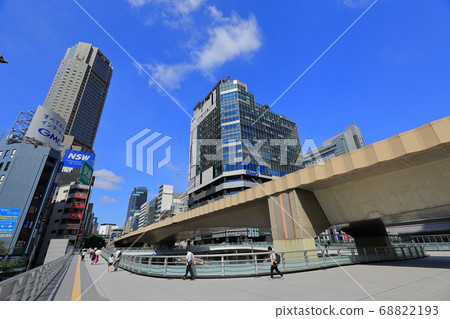 Tokyo Shibuya Station South Exit Cityscape 68822193