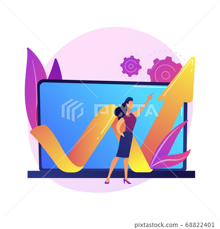 Data center abstract concept vector illustration. 68822401