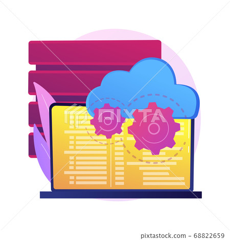 Data storage settings vector concept metaphor Data storage settings vector concept metaphor 68822659