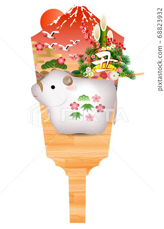 Japanese New Year's card zodiac icon Japanese New Year's card zodiac icon 68823932
