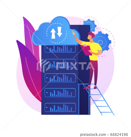 Hosting processor vector concept metaphor Hosting processor vector concept metaphor 68824198