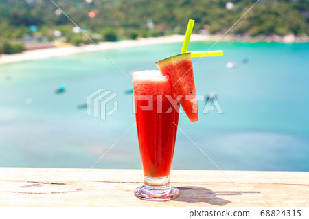 Watermelon shake on Phangan island Watermelon shake on Phangan island 68824315