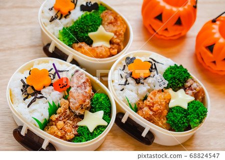 Deep-fried lunch box Halloween style 68824547