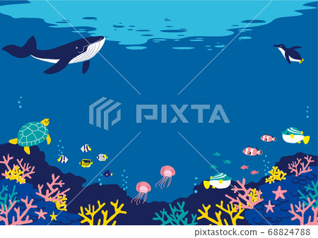 海底魚圖背景圖 海底魚圖背景圖 68824788