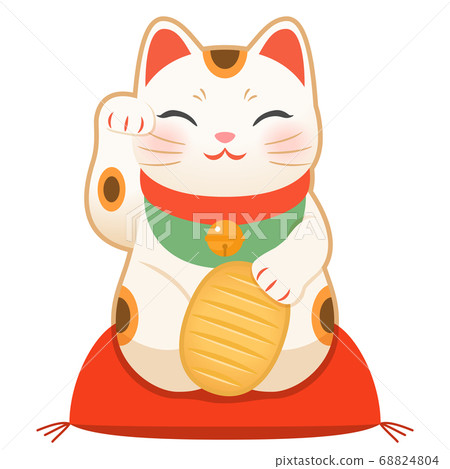 beckoning cat with koban 68824804