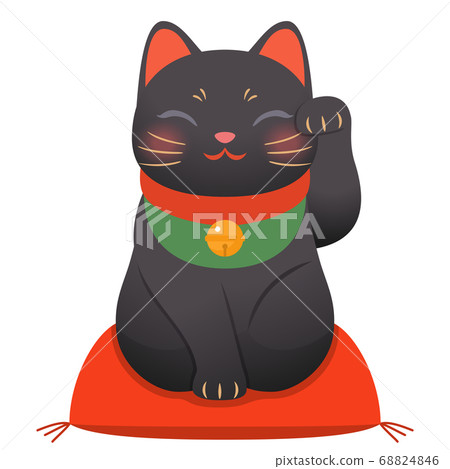 Black inviting cat Black inviting cat 68824846