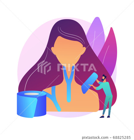 Kinesiology taping abstract concept vector illustration. Kinesiology taping abstract concept vector illustration. 68825285