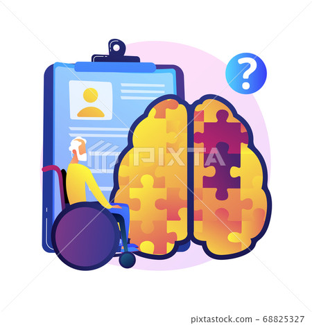 Alzheimer disease abstract concept vector illustration. Alzheimer disease abstract concept vector illustration. 68825327