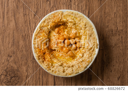 Hummus Middle Eastern food chickpeas and olive oil sauce (hummus) Hummus Middle Eastern food chickpeas and olive oil sauce (hummus) 68826672