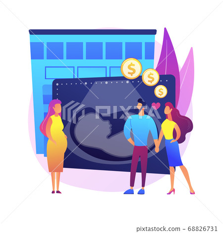 Surrogate mother abstract concept vector illustration. Surrogate mother abstract concept vector illustration. 68826731
