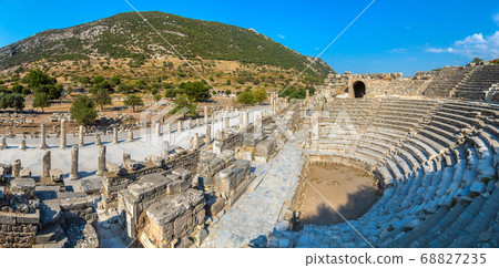 Small theater in Ephesus, Turkey 68827235