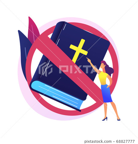 Atheistic worldview abstract concept vector illustration. Atheistic worldview abstract concept vector illustration. 68827777