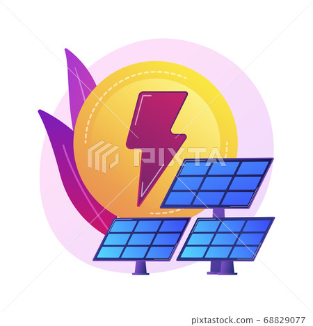 Solar energy vector concept metaphor 68829077