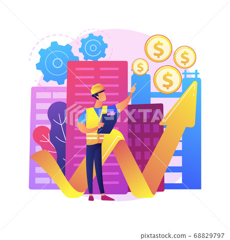 Building investment abstract concept vector illustration. Building investment abstract concept vector illustration. 68829797