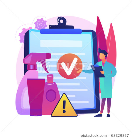 Product safety control abstract concept vector illustration. 68829827