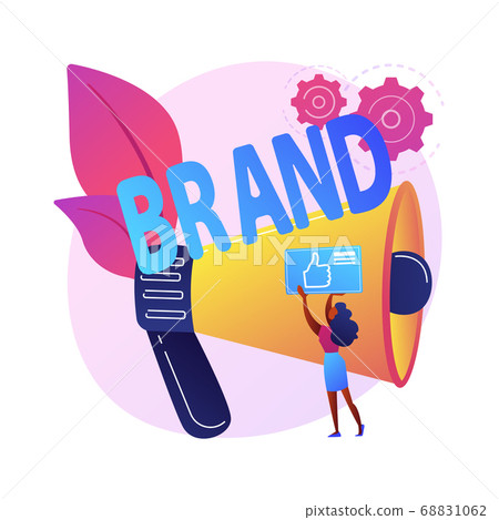 Brand name abstract concept vector illustration. - Stock Illustration ...