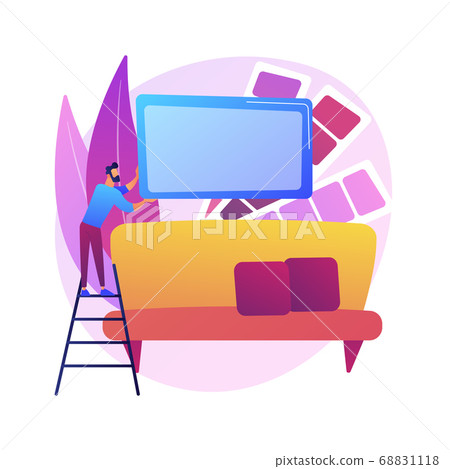 Interior design abstract concept vector... - Stock Illustration ...