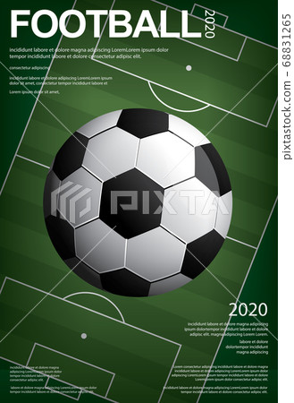 Soccer Football Poster Vestor Illustration Soccer Football Poster Vestor Illustration 68831265