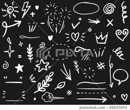 Hand drawn set elements, for concept design. Hand drawn set elements, for concept design. 68835059