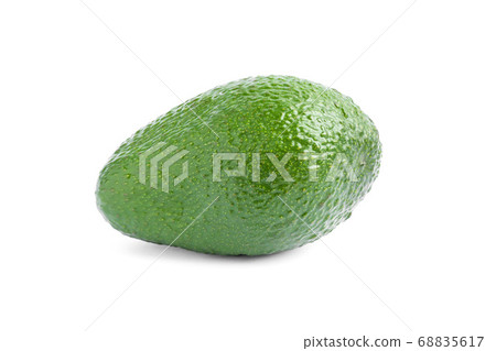 Ripe avocado isolated on white background. Healthy 68835617