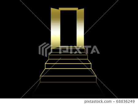 Abstract stairs and doors 68836249