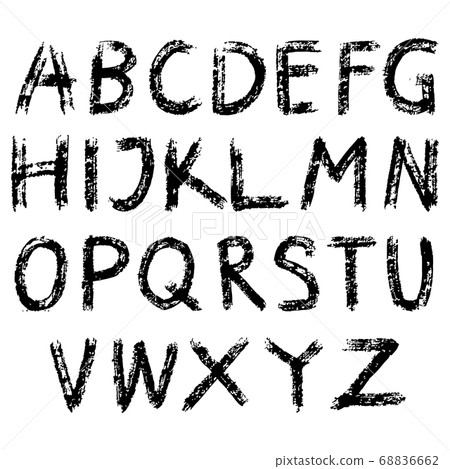 element design vector. Hand drawn doodle font. 68836662