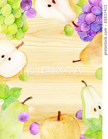 Autumn taste Japanese pear Pear grape 68837415